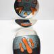 Rare set of three Elchinger Atelier ceramic bowls. France, 1950.