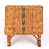 Wicker footrest, 50s