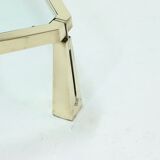 Solid brass sculptural coffee table by Peter Ghyczy 1980s