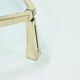 Solid brass sculptural coffee table by Peter Ghyczy 1980s