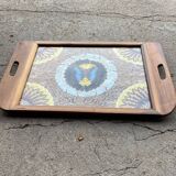 Morpho butterfly wing decor tray