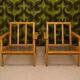 Paide de fauteuil scandinave design 1960