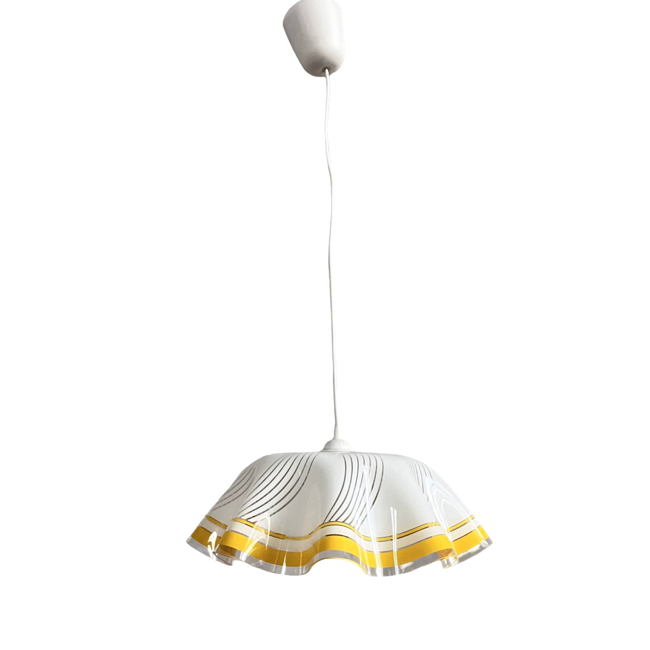 Plexiglass kitchen ceiling lamp, Poland 1990s