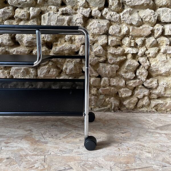 Meubles d’appoint / meubles hi-fi sur roulettes métal chromé –  Habitat