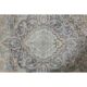 1970s Vintage Persian Handmade Wool Cotton Blue Area Rug 298x384