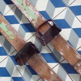 Pair of vintage wooden skis