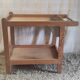Solid wood serving trolley (Pine) - mid 20th century