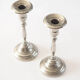 Pair of silver candle holders