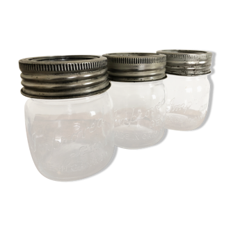Trio of jars "improved gem" - canada
