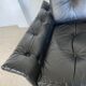 Vintage Danish mid-century black leather armchair – 1970s