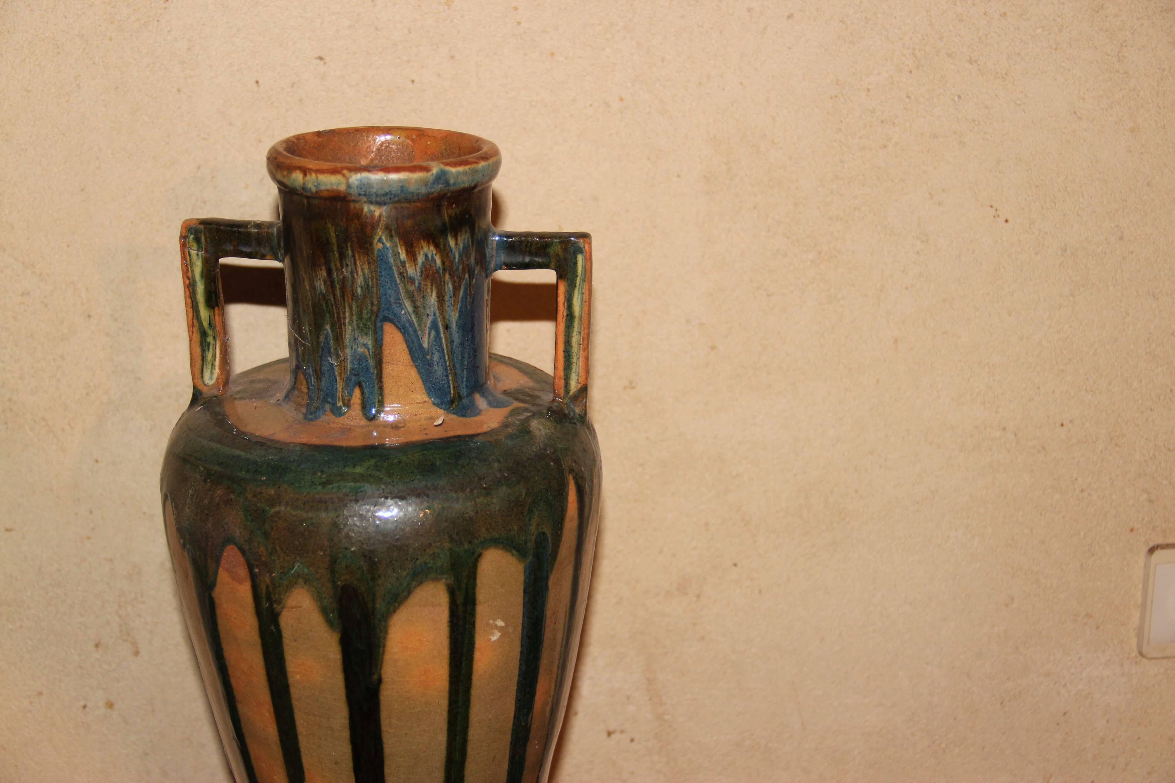 Large art deco ceramic vase