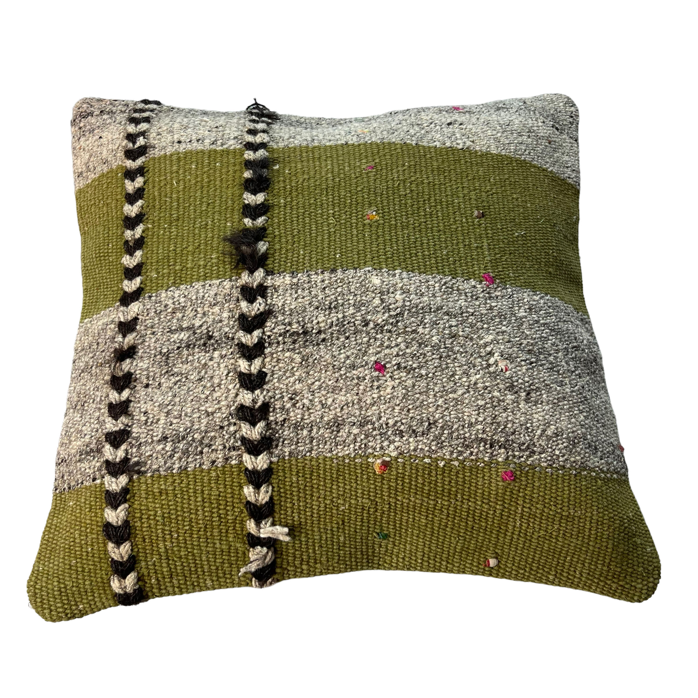 Vintage turkish kilim cushion cover 40 x 40 cm