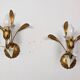Paire appliques feuilles