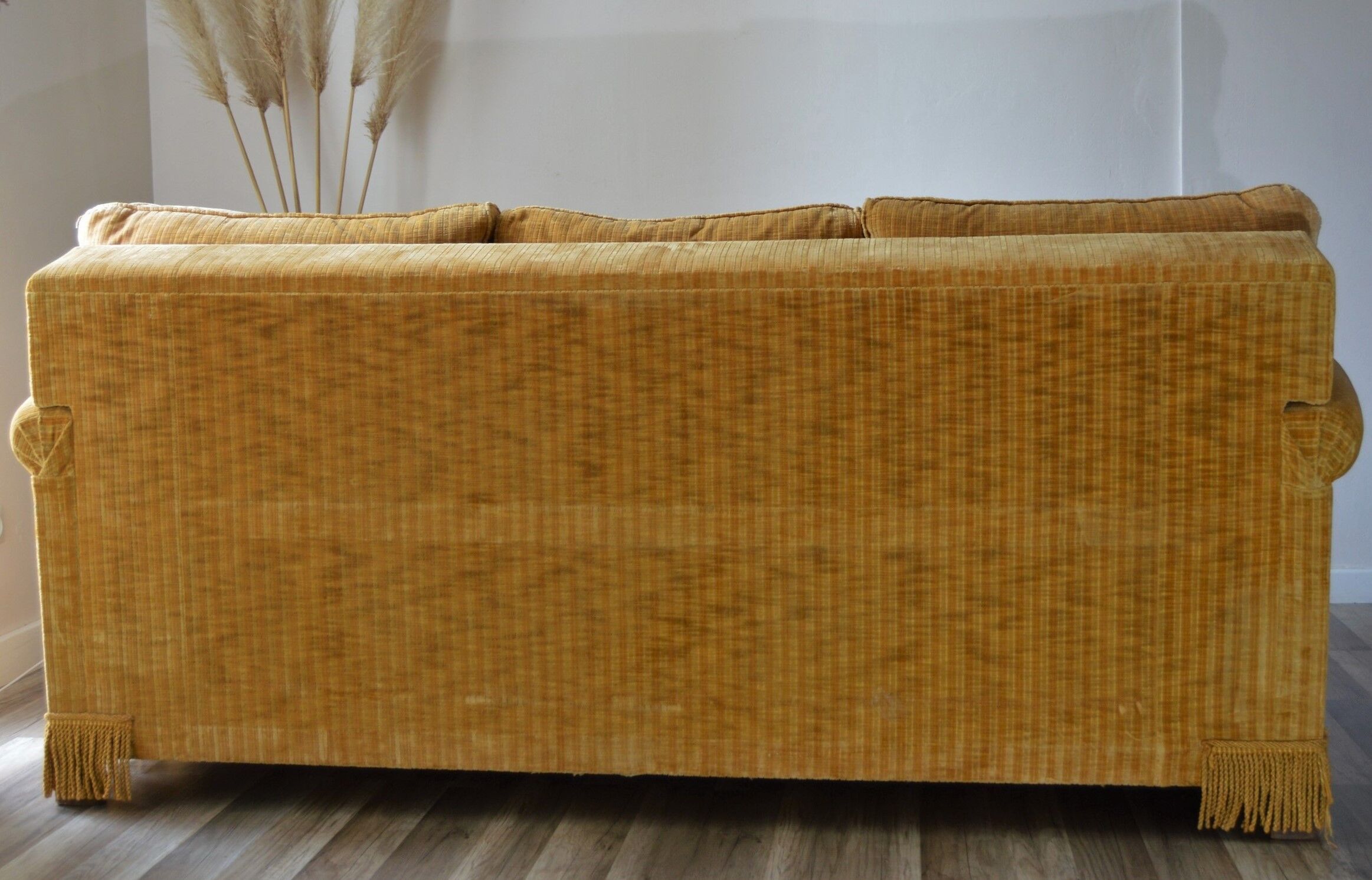 Sofa velvet vintage mustard year 60