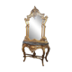 Mirror and console set in Louis XV style.