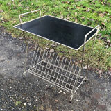 Side table vinyl door