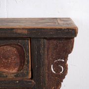 Ancienne console en pin à patine multicouche – Chine, vers 1930