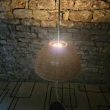 Vintage rope reading floor lamp 1970