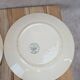 Set of 3 antique flat plates made of ironstone from the Debray Establishments, Clichy service.