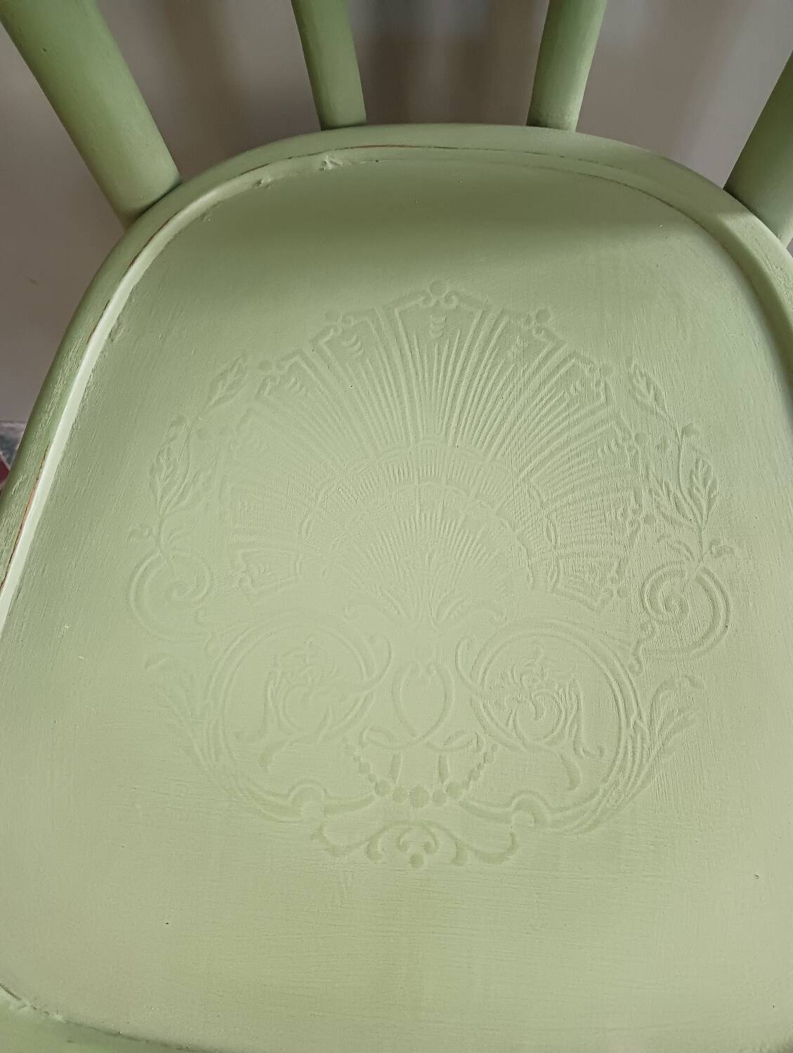 English green bistro chair
