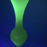Glass vase with uraline and vaseline