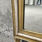 Miroir - trumeau doré et argenté Louis Philippe