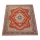 Vintage oriental rug in predominantly red/beige tones with a stunning pattern, 236x170 cm