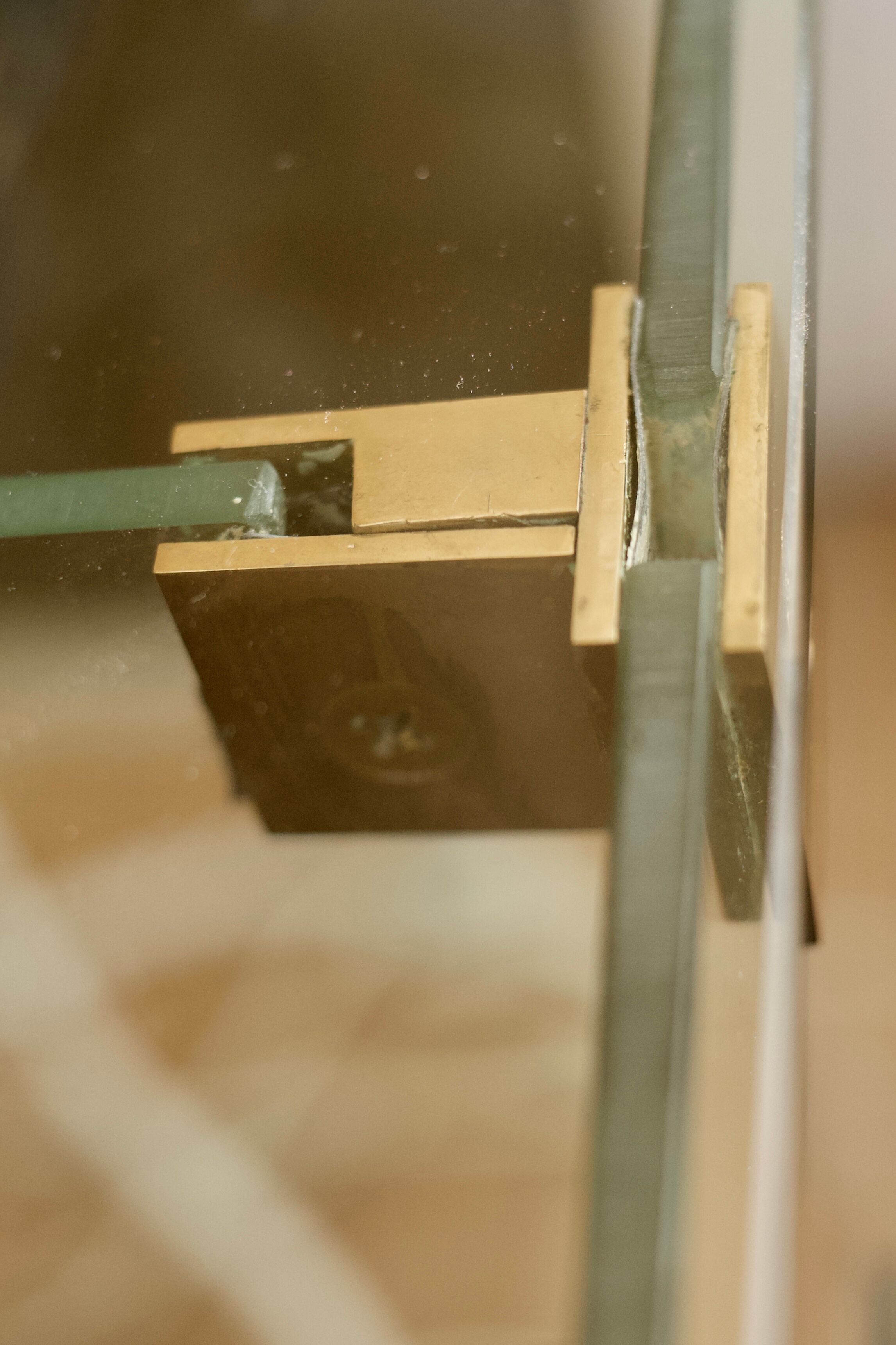 Console glass and bronze, France, 60 years