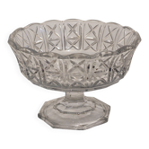 Cut glass bowl, crystal cut type