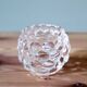 Raspberry-shaped glass tealight holder