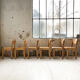 6 beech chairs 1980