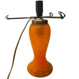 1980s V.A. France Table Lamp - Blown Glass Mushroom Shape