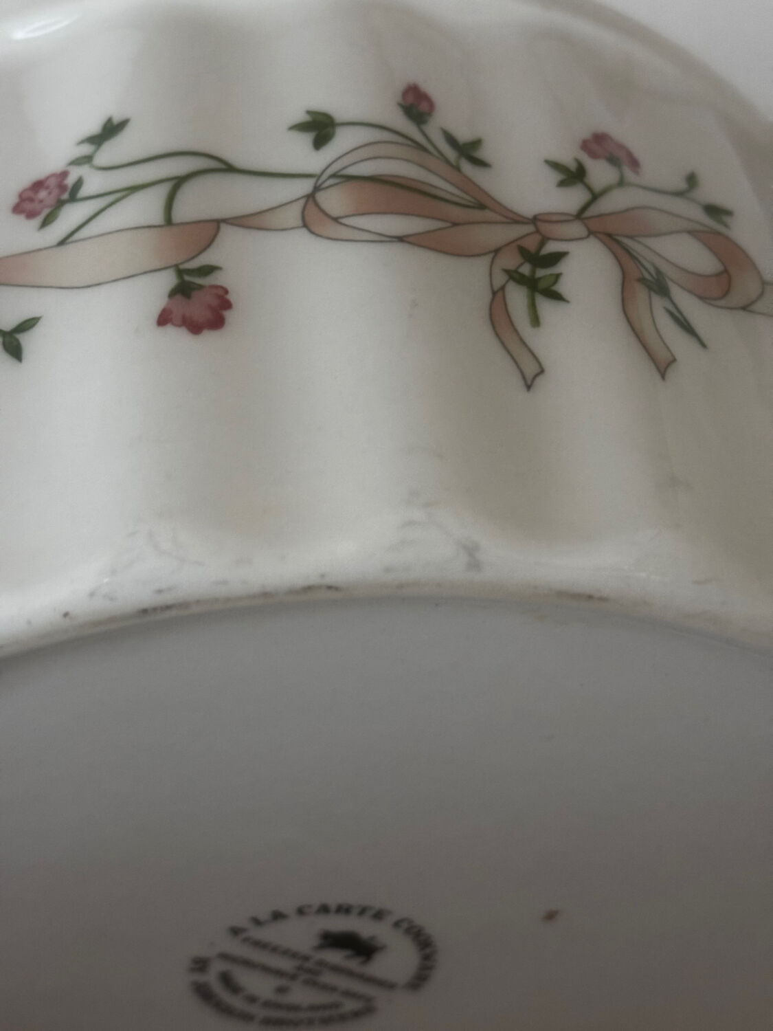 English soufflé dish or mould by Johnson Brothers.