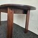 Stained Solid Larch Dining Table for Six by Mária Szedleczky, 1970s