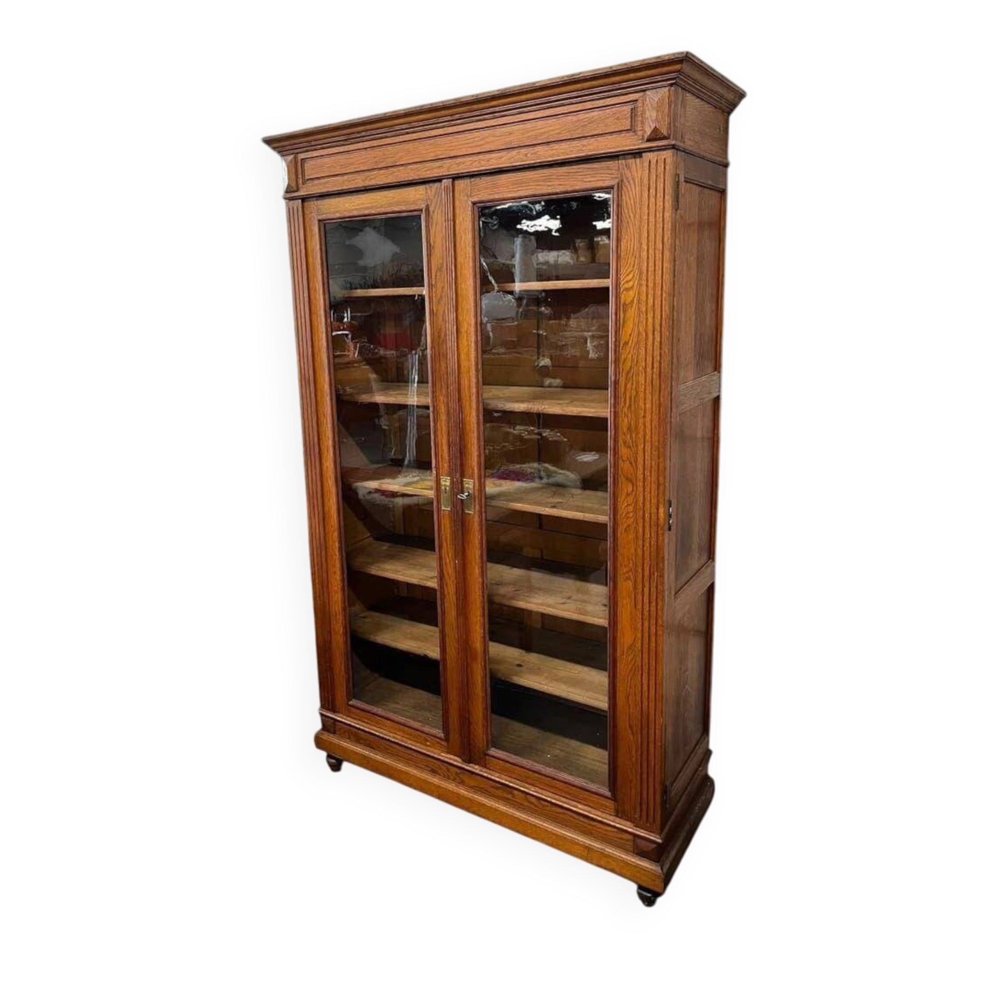 Vintage wooden laboratory cabinet/display cabinet/pharmacy cabinet
