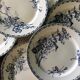 Set de 6 assiettes Sarreguemines terre de fer modèle Carmen
