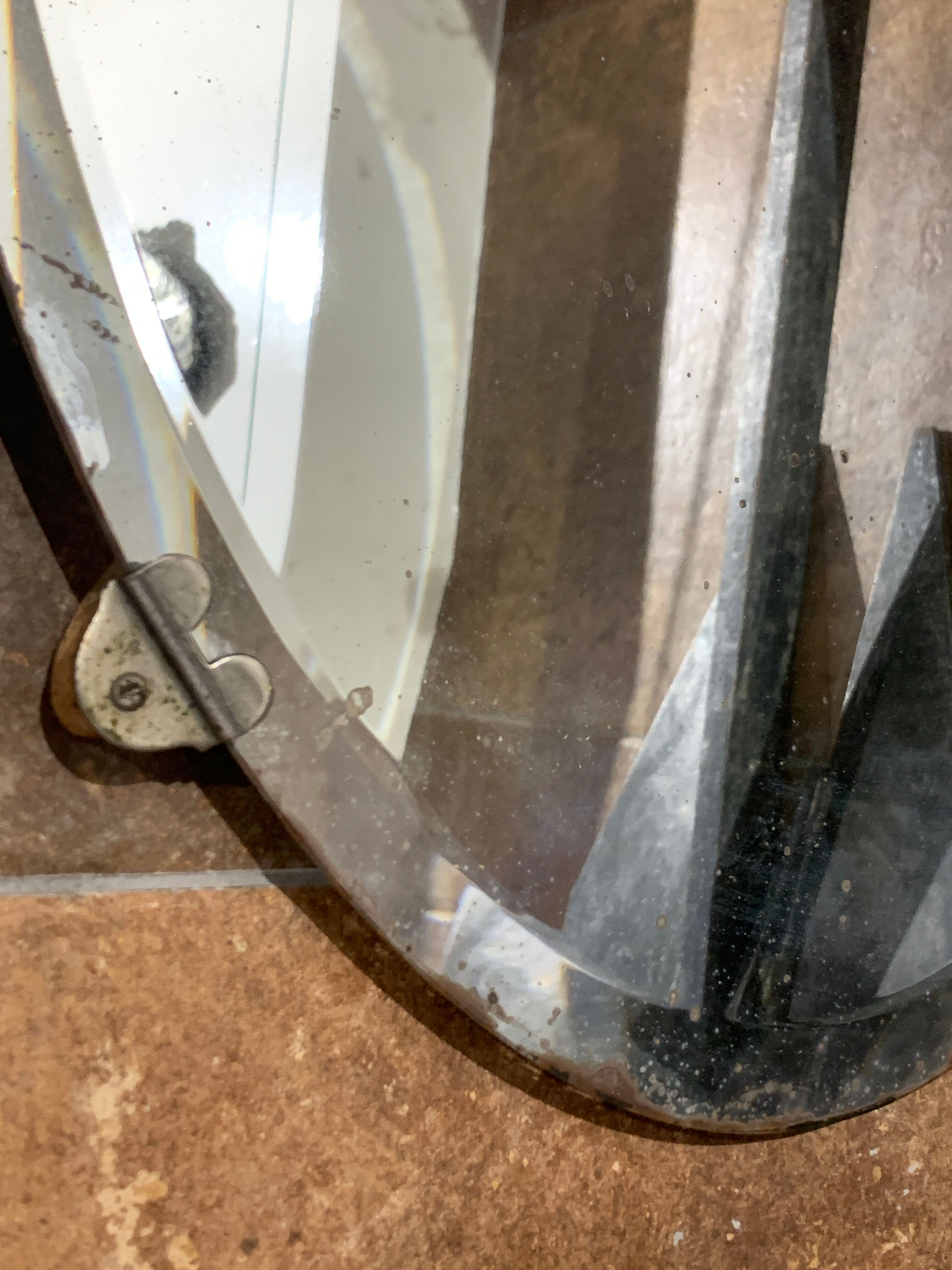 Old oval mirro, 41x60 cm