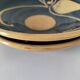 Pair of handcrafted bowls by Le Fer Rouge with blue and beige decor