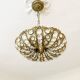 Vintage Palwa suspension in solid brass and crystal.