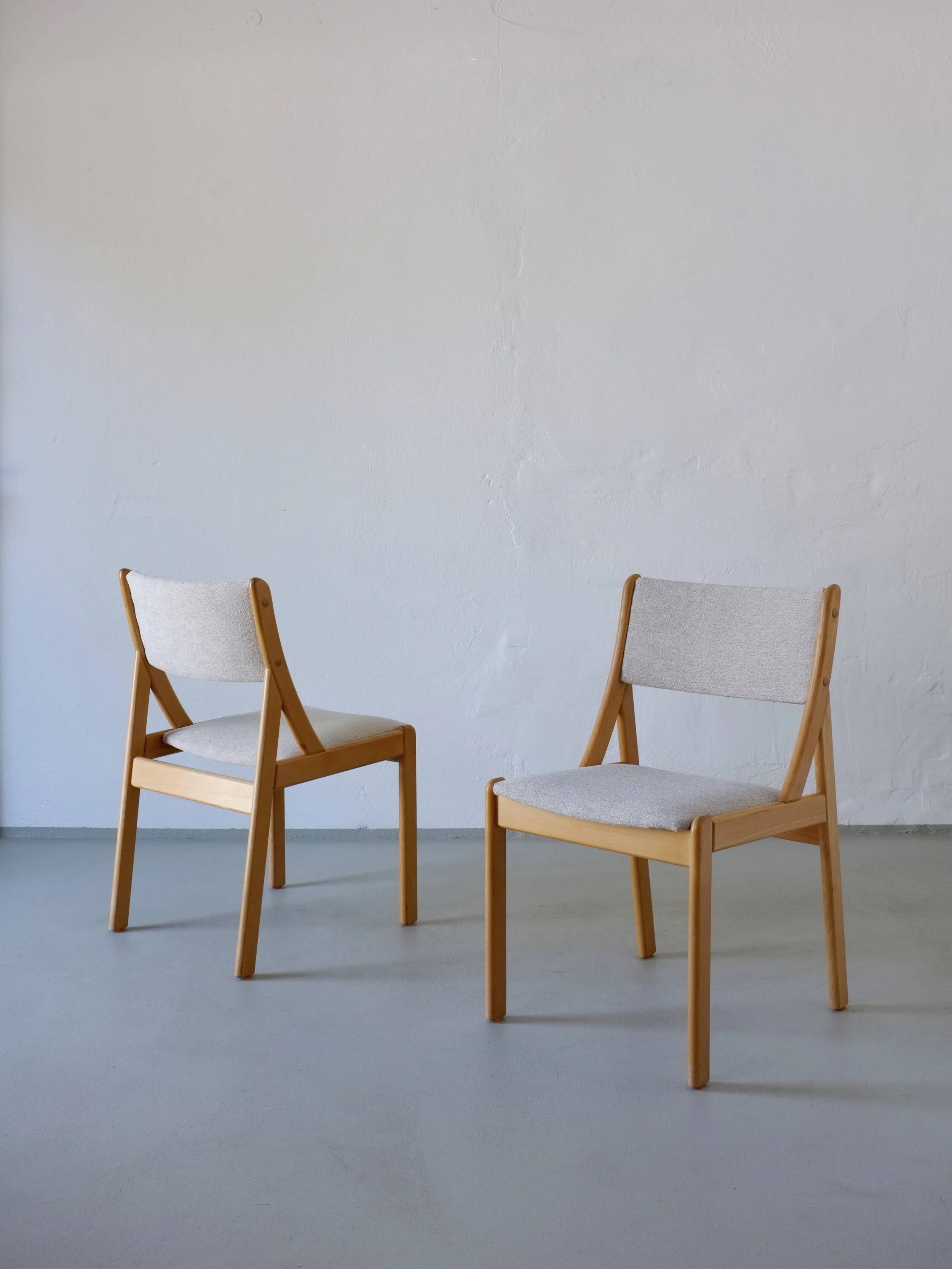 6 beechwood chairs | Thorsø Møbelfabrik | Denmark | 1980s
