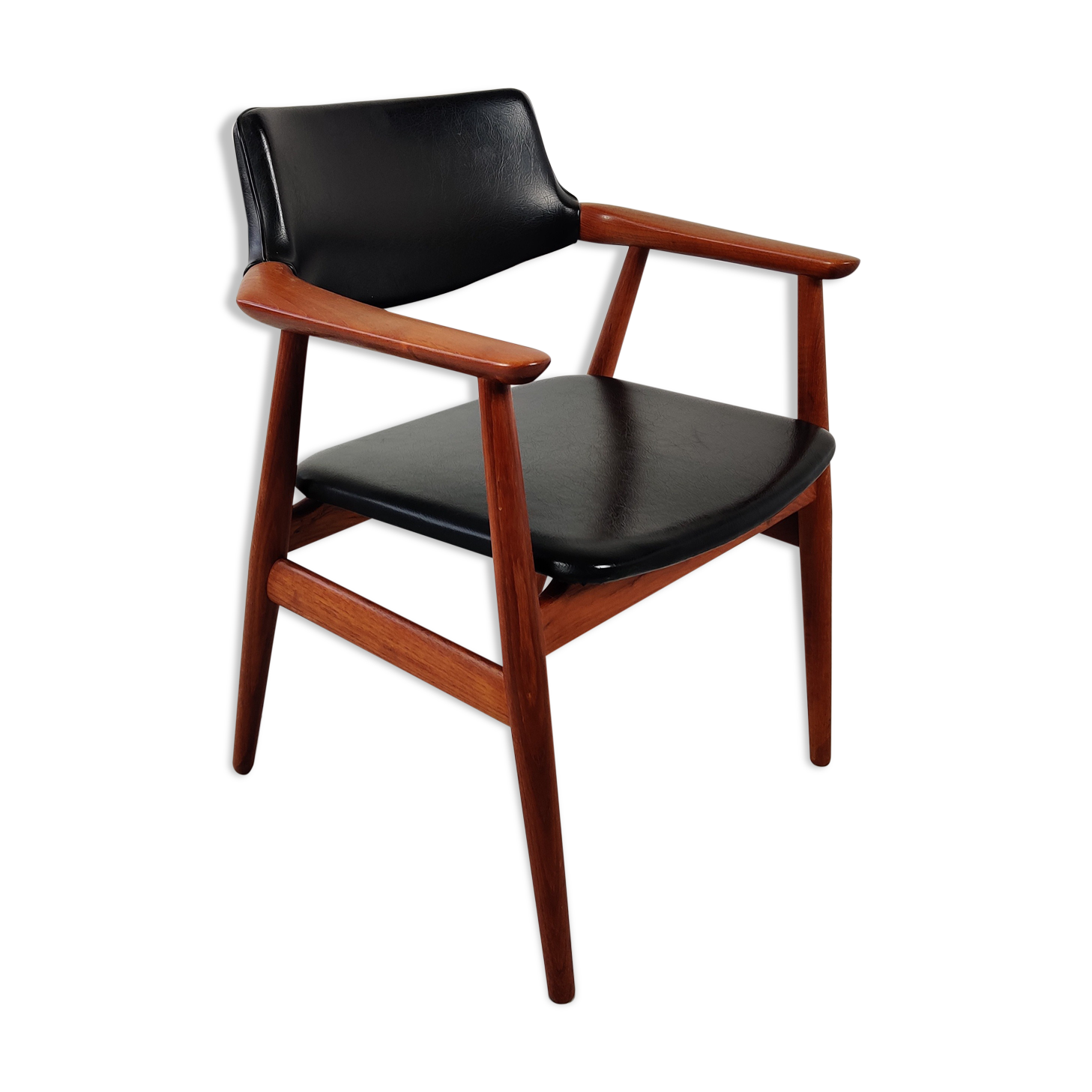 GM11 teak desk chair by Svend Aage Eriksen , Denmark 1960s