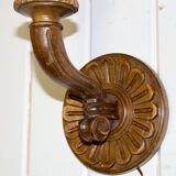 Old carved wooden sconce