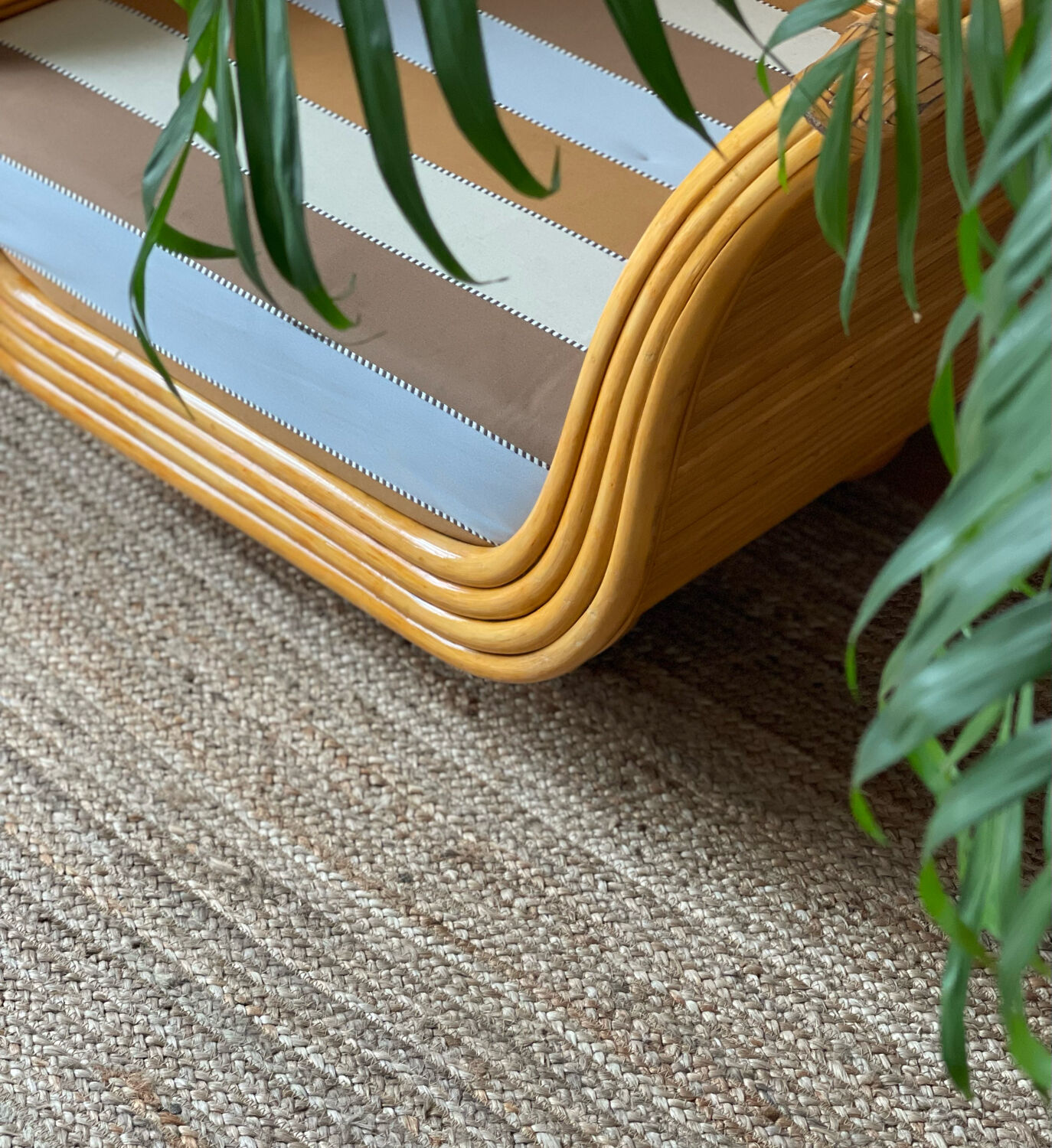 Maugrion armchair in rattan