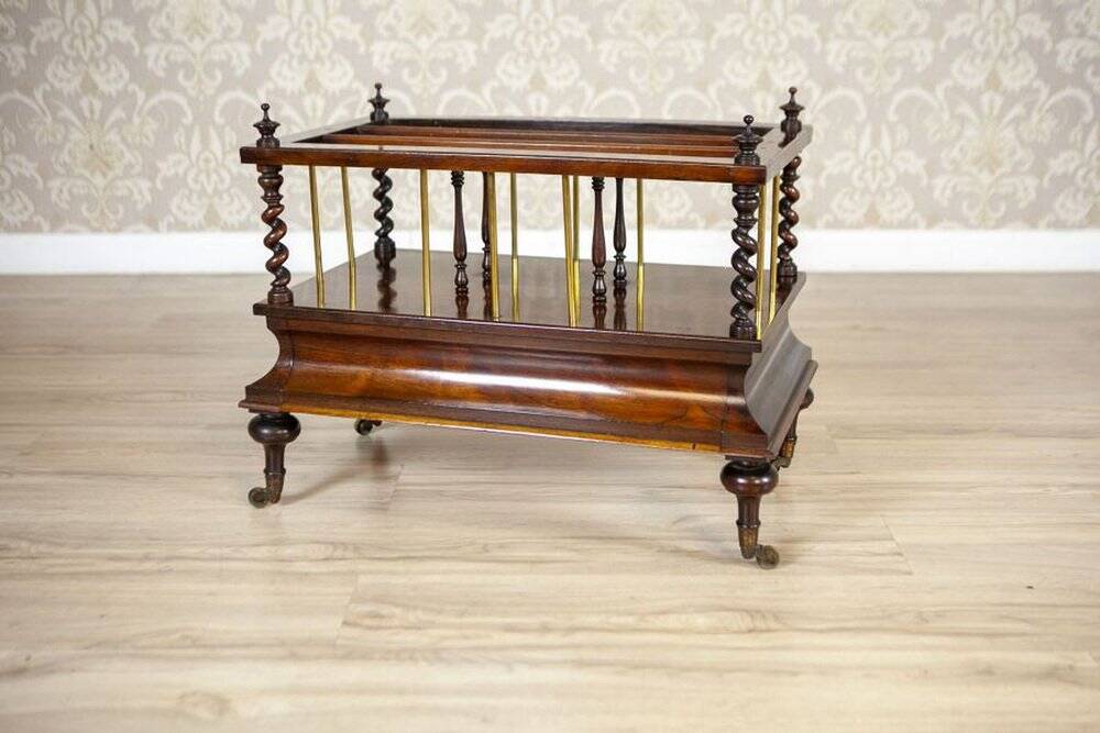 Wooden Magazine Rack, Early 20th Century