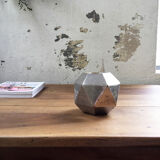 Vase dodécaèdre laiton argenté