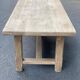 Farmhouse dining table stripped in solid raw oak 1930 - 216cm