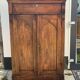 Biedermeier style oak wood cabinet