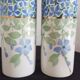 Pair of vases earthenware Keller Guérin Lunéville Periwinkle model