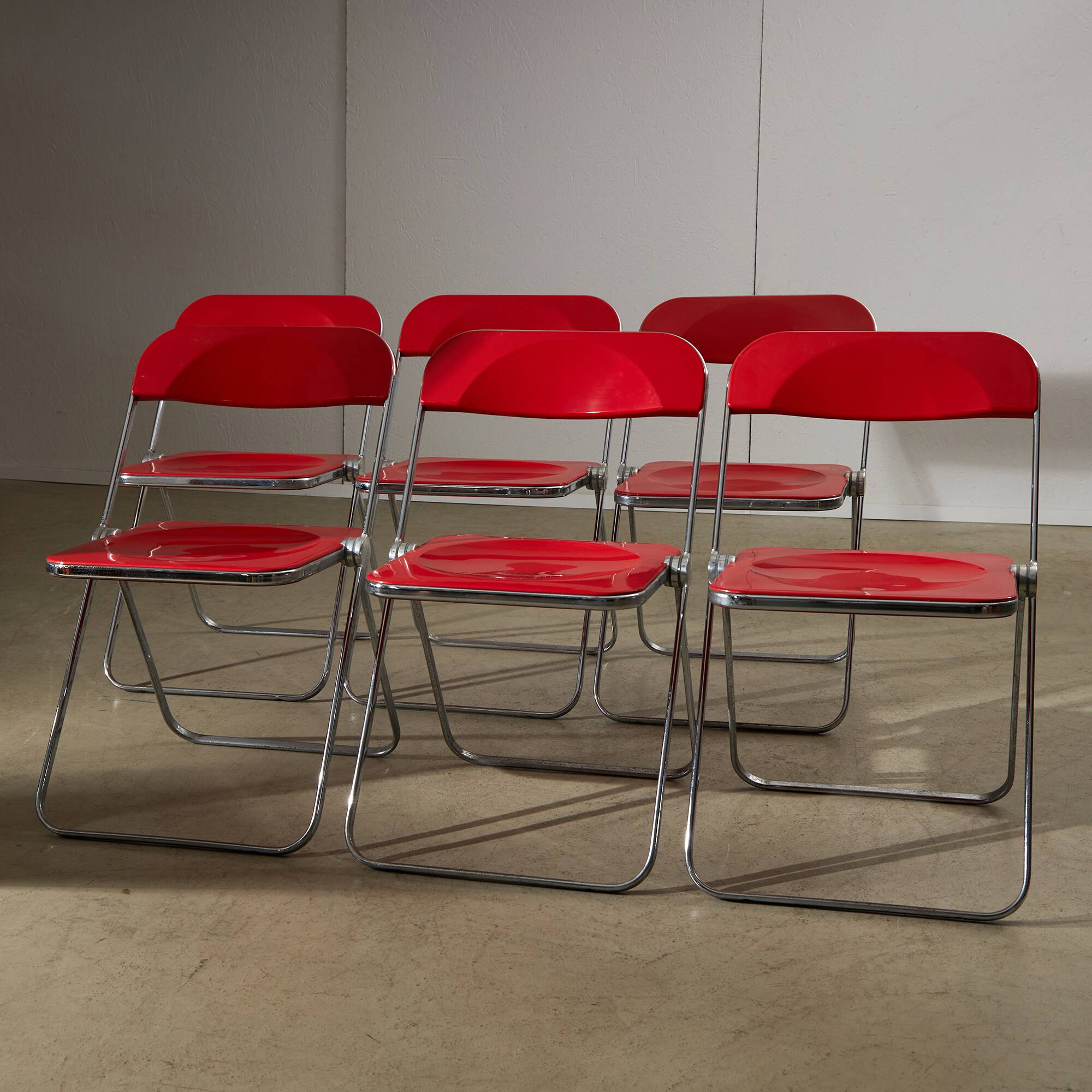 Chaise Plia par Giancarlo Piretti pour Anonima Castelli, 1967, 6 pièces