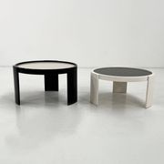 Set of 2 large reversible nesting tables by G. Frattini for Cassina, 70